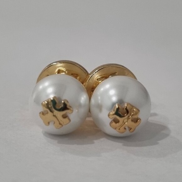 Tory Burch Kira Pearl Stud Earrings - Picture 1 of 1